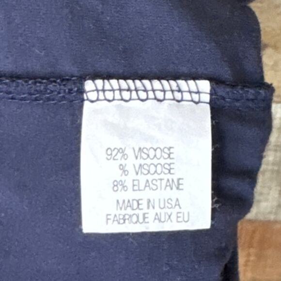 Theory Navy Blue Tank Top Deep V-Neck Size Medium - Picture 7 of 9